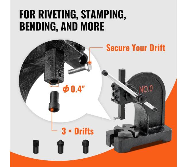 Staklės spaudui formuoti, 0,5 tonos, 11,7 cm2