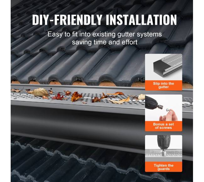 Latakų apsauga su aliuminio filtru, 63 metrai4