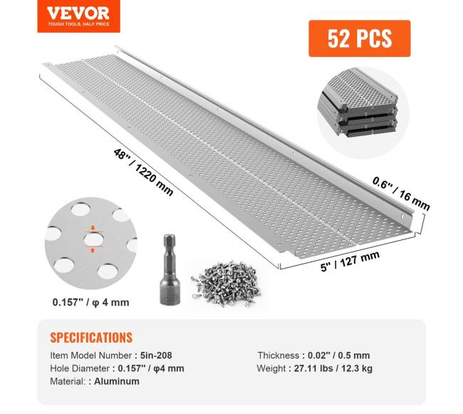 Latakų apsauga su aliuminio filtru, 63 metrai6