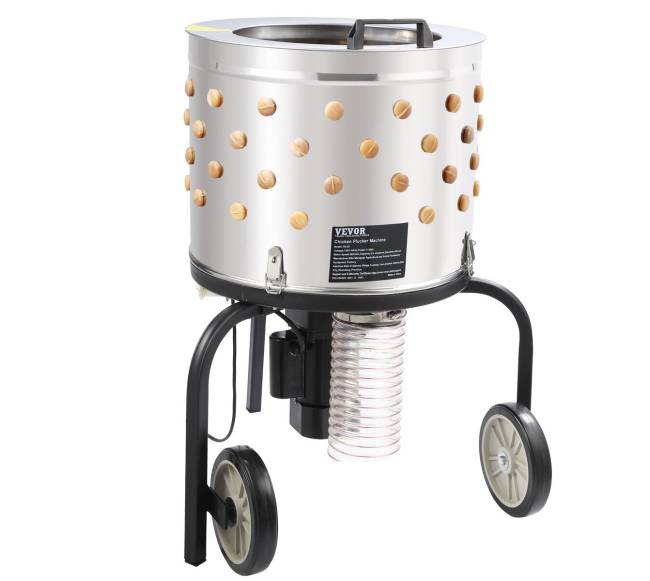 Vištų plikymo mašina su nerūdijančio plieno būgnu10