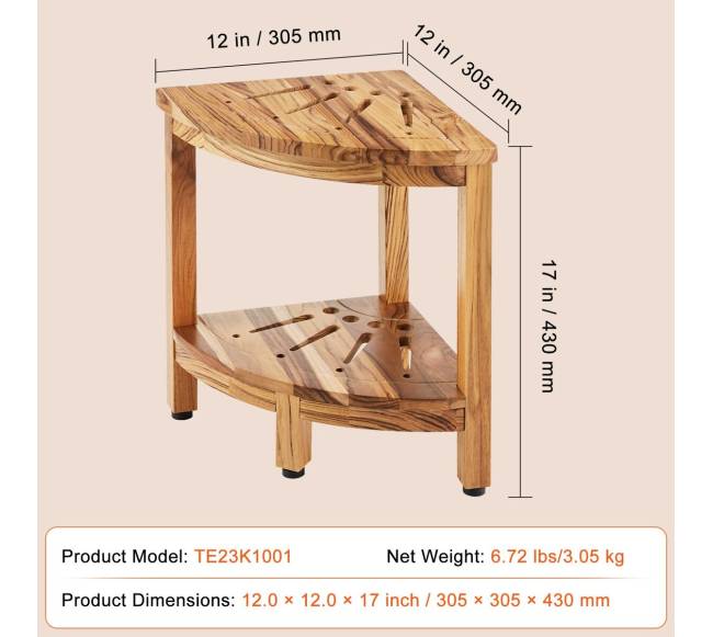 Kampinis dušo suoliukas iš tiko medienos6