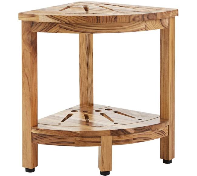 Kampinis dušo suoliukas iš tiko medienos10