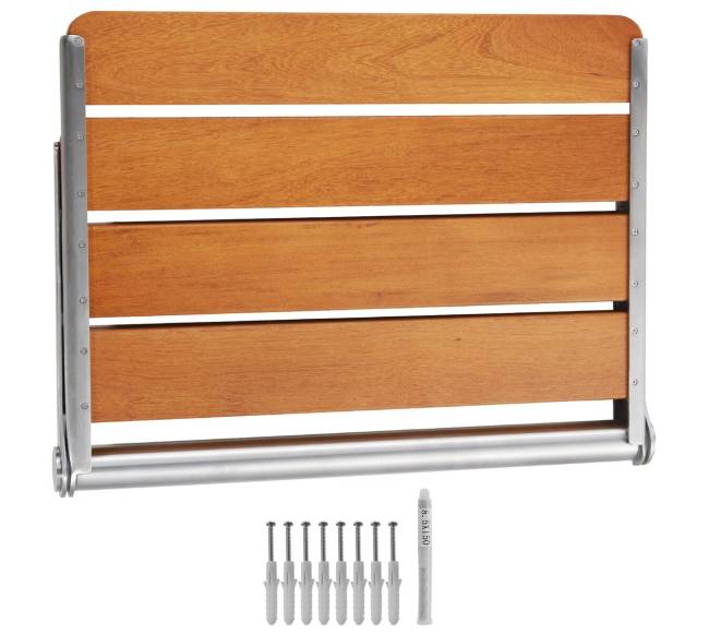 Sulenkiama tualeto sėdynė iš tiko medienos8