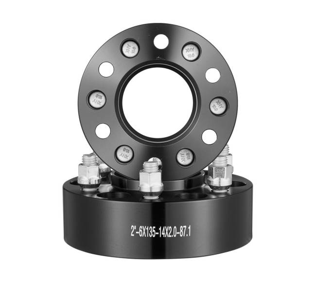 2" ratų tarpikliai 6 skylių 4 vnt juodi0