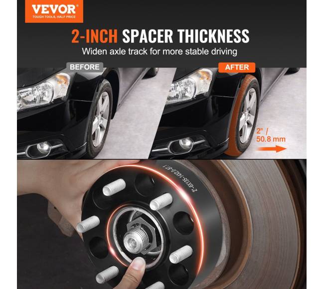 2" ratų tarpikliai 6 skylių 4 vnt juodi1