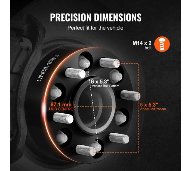 2" ratų tarpikliai 6 skylių 4 vnt juodi2