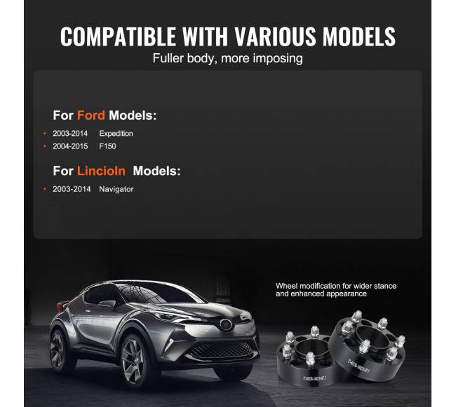 2" ratų tarpikliai 6 skylių 4 vnt juodi3