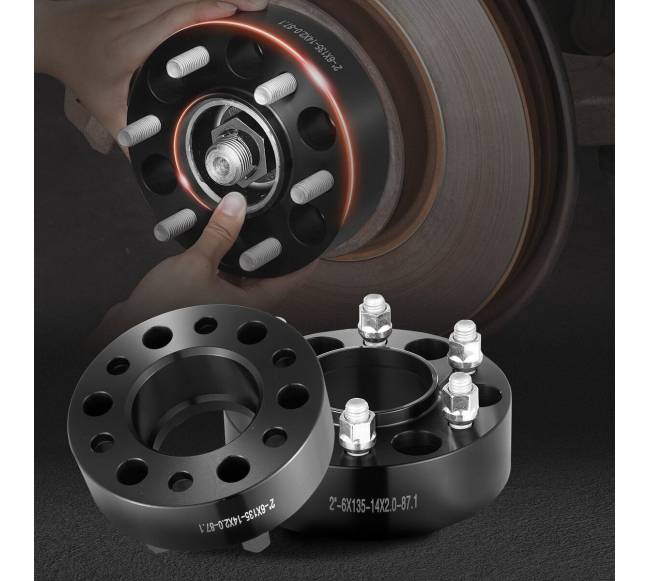 2" ratų tarpikliai 6 skylių 4 vnt juodi7