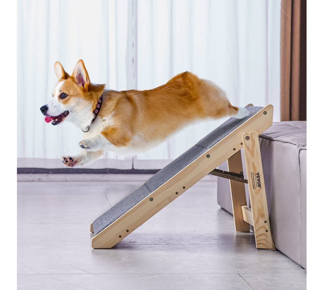 Medinės šunų kopėčios 3 pakopų 2-in-17