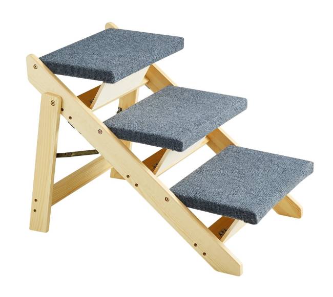 Medinės šunų kopėčios 3 pakopų 2-in-18