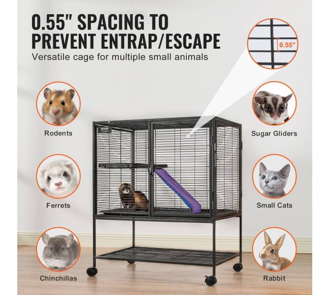 Metalinė dviejų aukštų narvas gyvūnams2