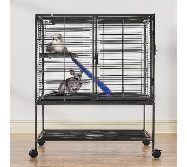 Metalinė dviejų aukštų narvas gyvūnams7