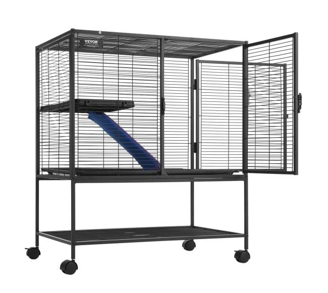 Metalinė dviejų aukštų narvas gyvūnams10