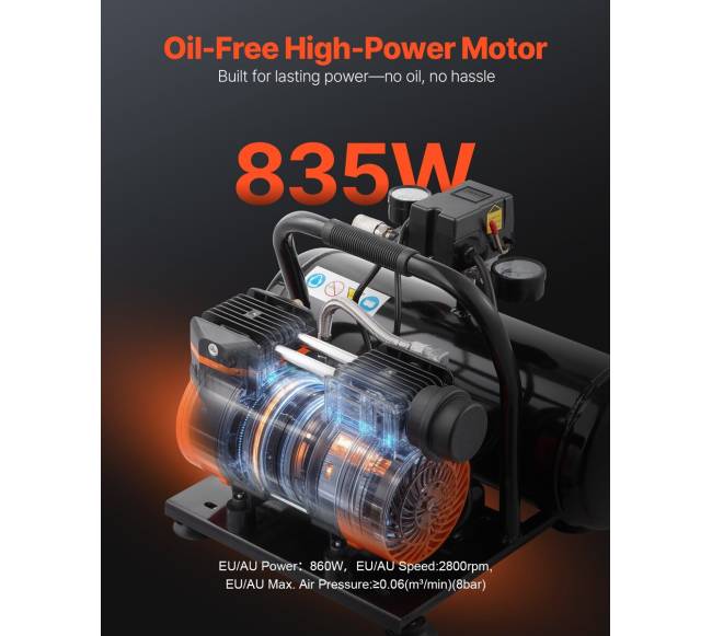 Kompaktiškas bealyvės oro kompresorius 8 bar1