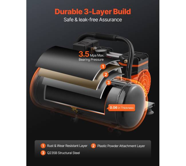 Kompaktiškas bealyvės oro kompresorius 8 bar4