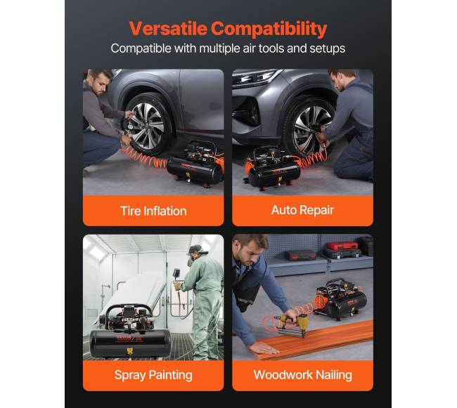 Kompaktiškas bealyvės oro kompresorius 8 bar5