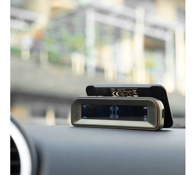 Automobilinis padangų slėgio stebėjimo sistema su saulės įkrova7