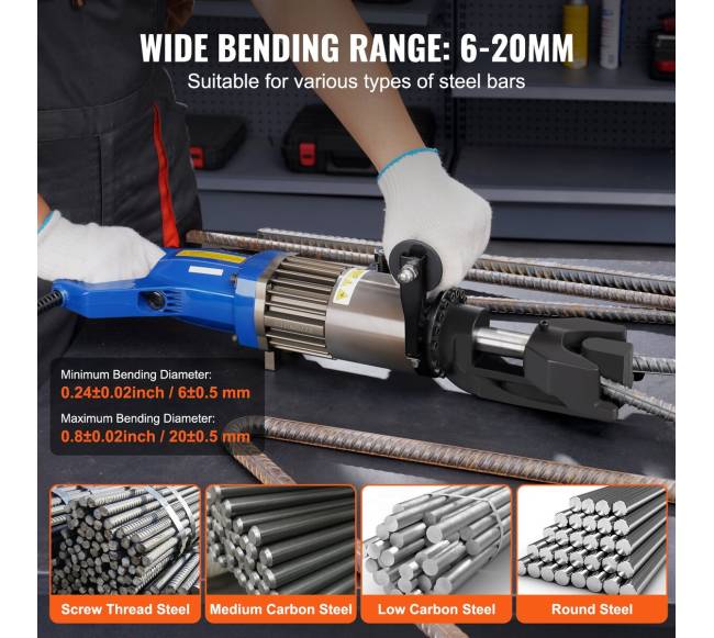 1500 W hidraulinis armatūros lenkėjas3