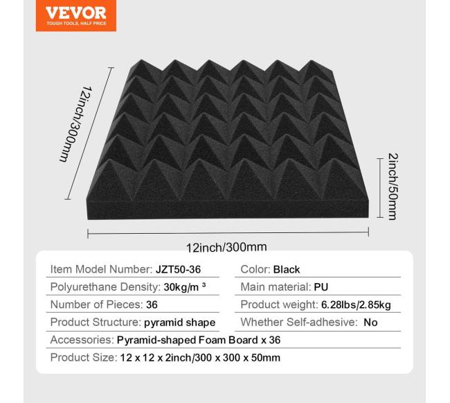 Garso izoliacinės plokštės studijoms, 36 vnt.6