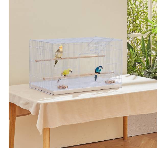 Paukščių skrydžio narvas 46 cm baltas7