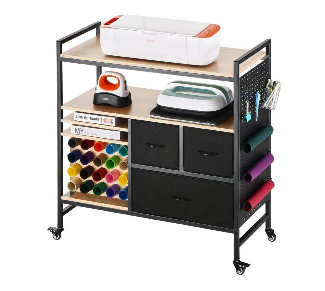 Universalus stalinis vežimėlis su 20 vinilo laikikliais9