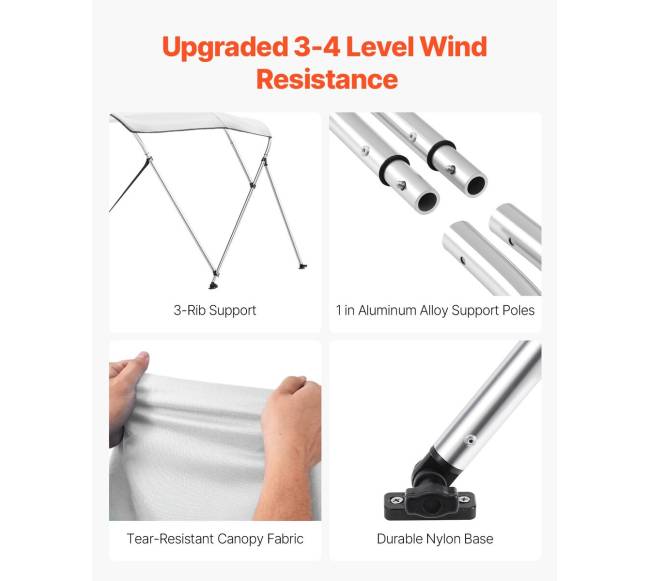 Trijų lankų valties bimini stogelis2