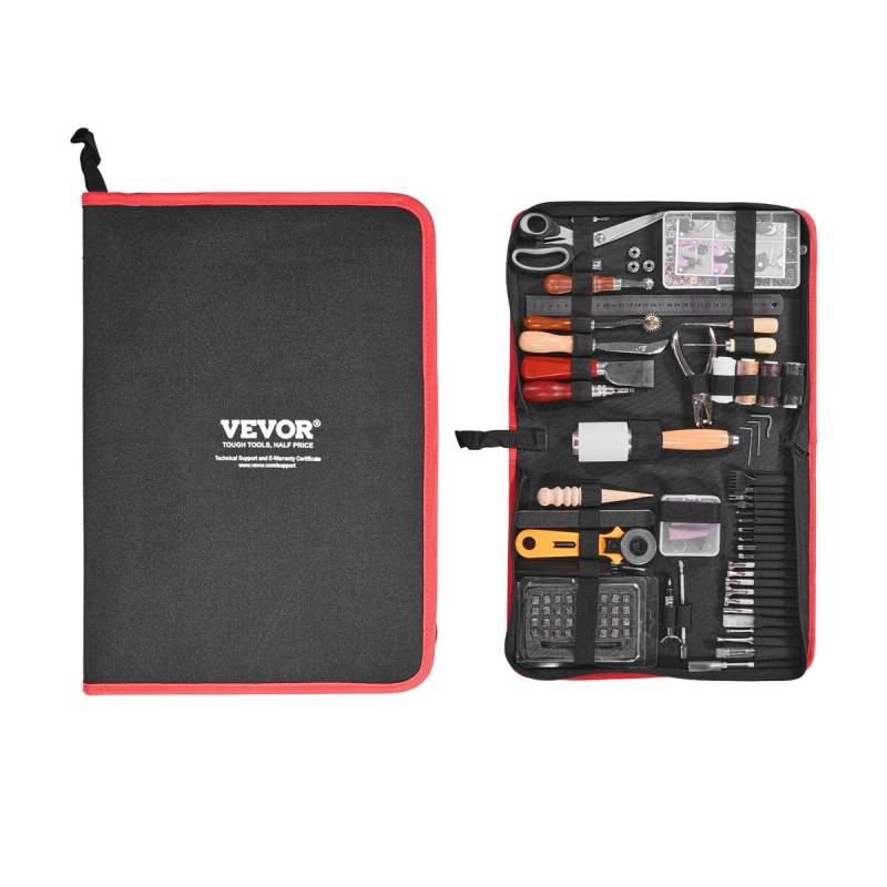 Įrankių rinkinys odos darbams 61 vnt.0