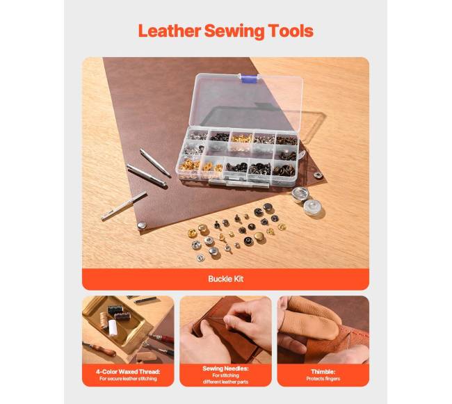 Įrankių rinkinys odos darbams 61 vnt.4