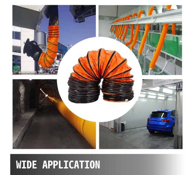 10 m lankstus PVC ortakis 300 mm ventiliatoriui6