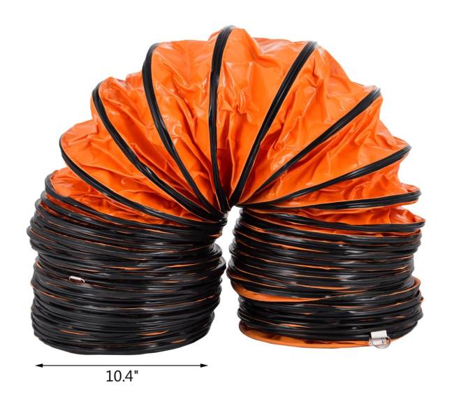 10 m lankstus PVC ortakis 300 mm ventiliatoriui7