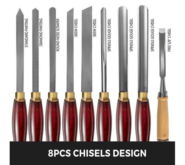 Medžio drožybos kaltų komplektas 8 vnt2