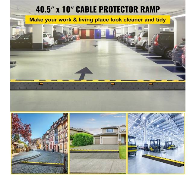 4 vienetų guminė kabelio rampa 2 kanalai1