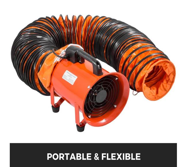 7,6 m PVC lankstus ortakis 250 mm ventiliatoriui2