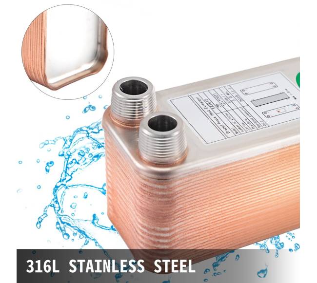 Lituoto plokštelių šilumokaitis, 30 plokštelių3