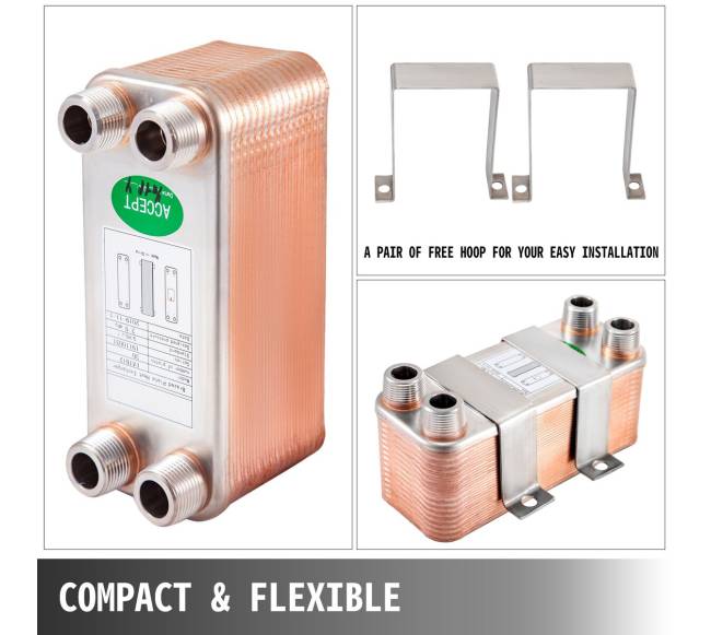 Lituoto plokštelių šilumokaitis, 30 plokštelių5