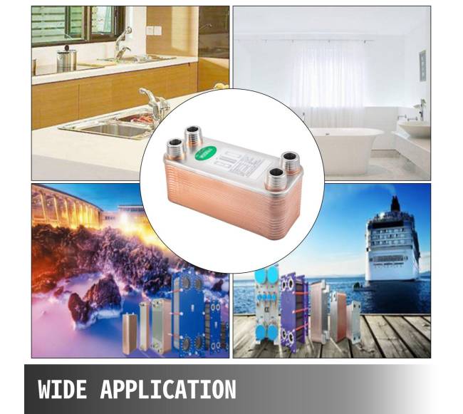 Lituoto plokštelių šilumokaitis, 30 plokštelių6