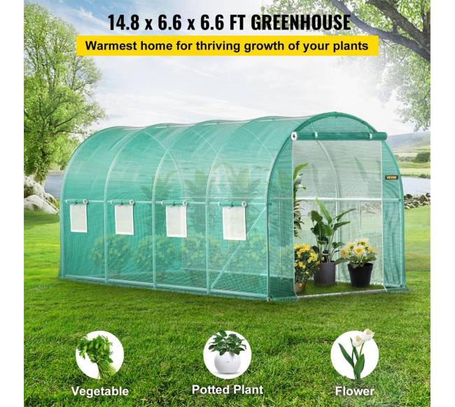 Įėjimo tunelinė šiltnamis, 4.5 x 2 x 2 m1