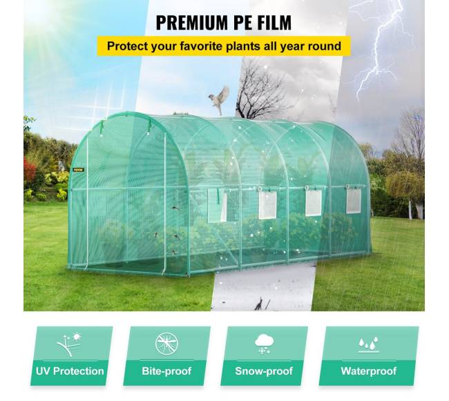 Įėjimo tunelinė šiltnamis, 4.5 x 2 x 2 m3