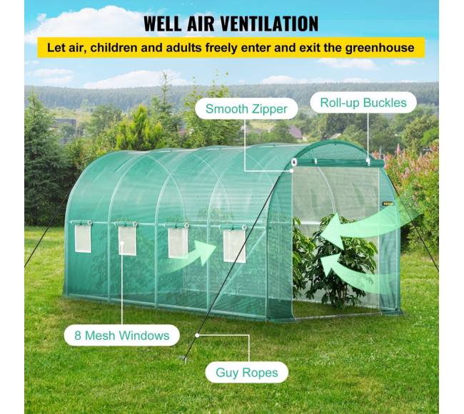 Įėjimo tunelinė šiltnamis, 4.5 x 2 x 2 m4