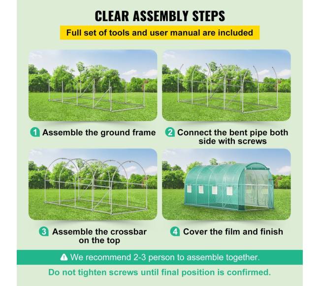 Įėjimo tunelinė šiltnamis, 4.5 x 2 x 2 m5