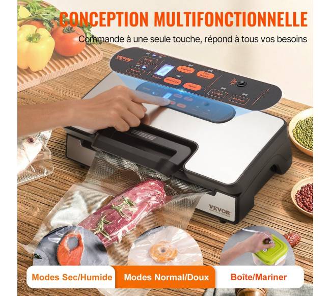 Maisto vakuuminis pakavimo aparatas 90Kpa su maišeliu3