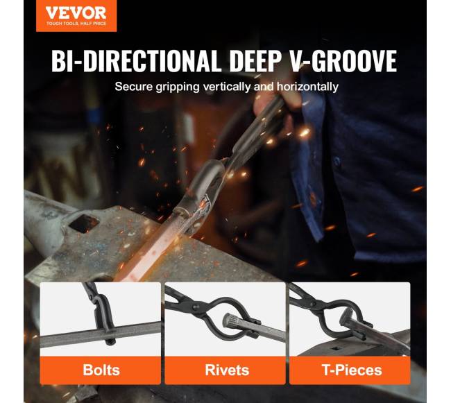 Kalvio replės V-Bit, 46 cm, iš anglinio plieno1