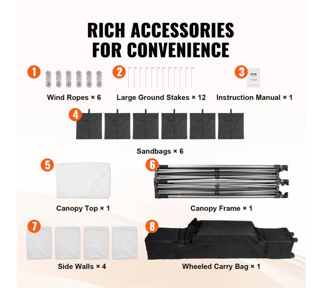 Lauko pavėsinė su sienelėmis ir maišu, 10x20 FT5