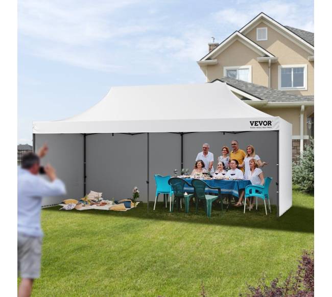 Lauko pavėsinė su sienelėmis ir maišu, 10x20 FT7