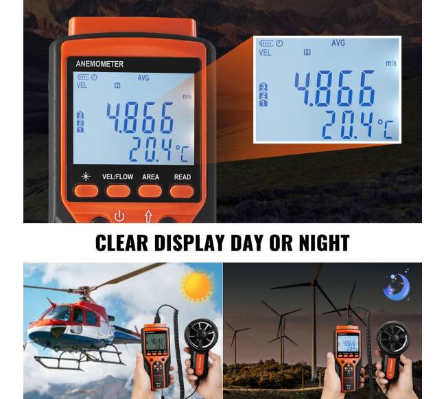 Rankinis skaitmeninis anemometras su LED ekranu4