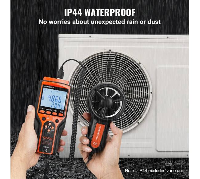 Rankinis skaitmeninis anemometras su LED ekranu5