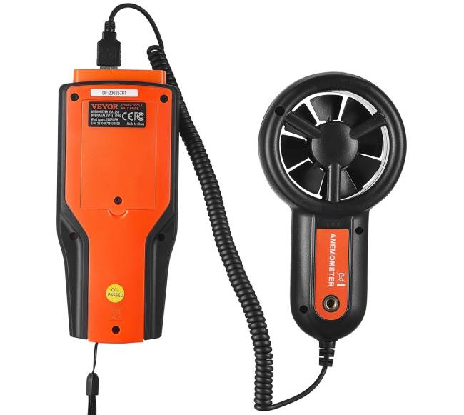 Rankinis skaitmeninis anemometras su LED ekranu9