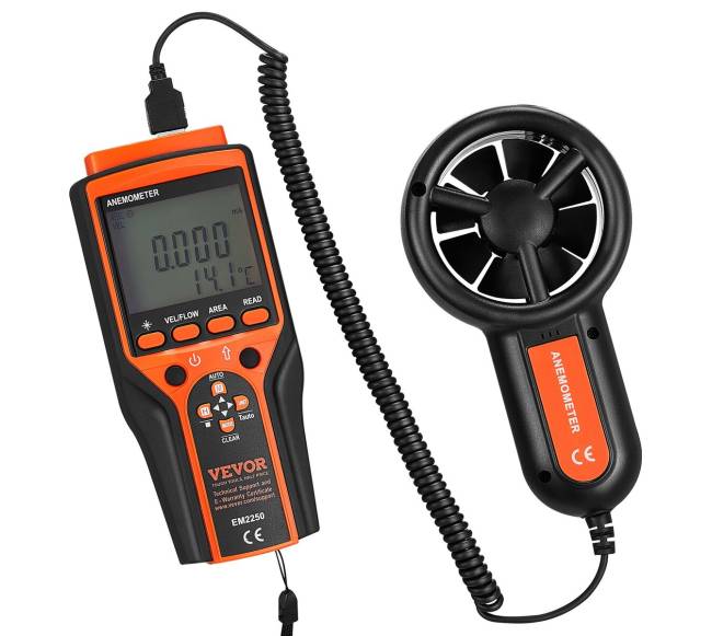 Rankinis skaitmeninis anemometras su LED ekranu10