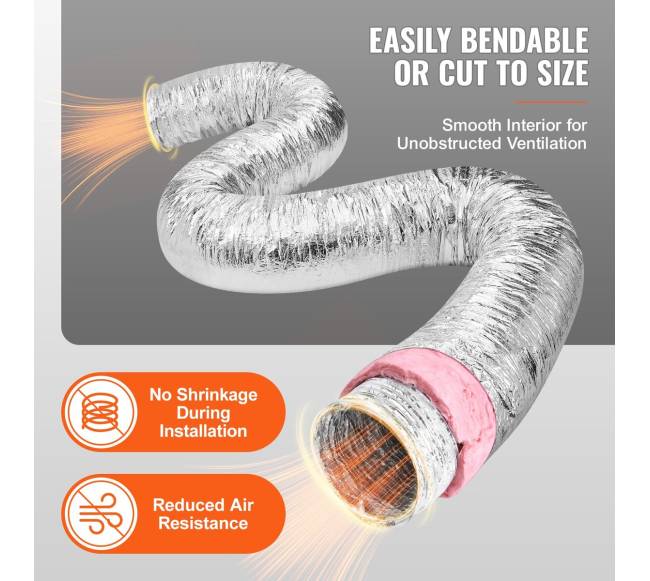 Džiovyklės ventiliacijos žarna su spaustukais3