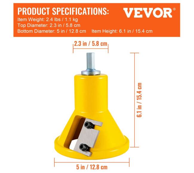 Įrankis baldo spygliukams, 38 mm6